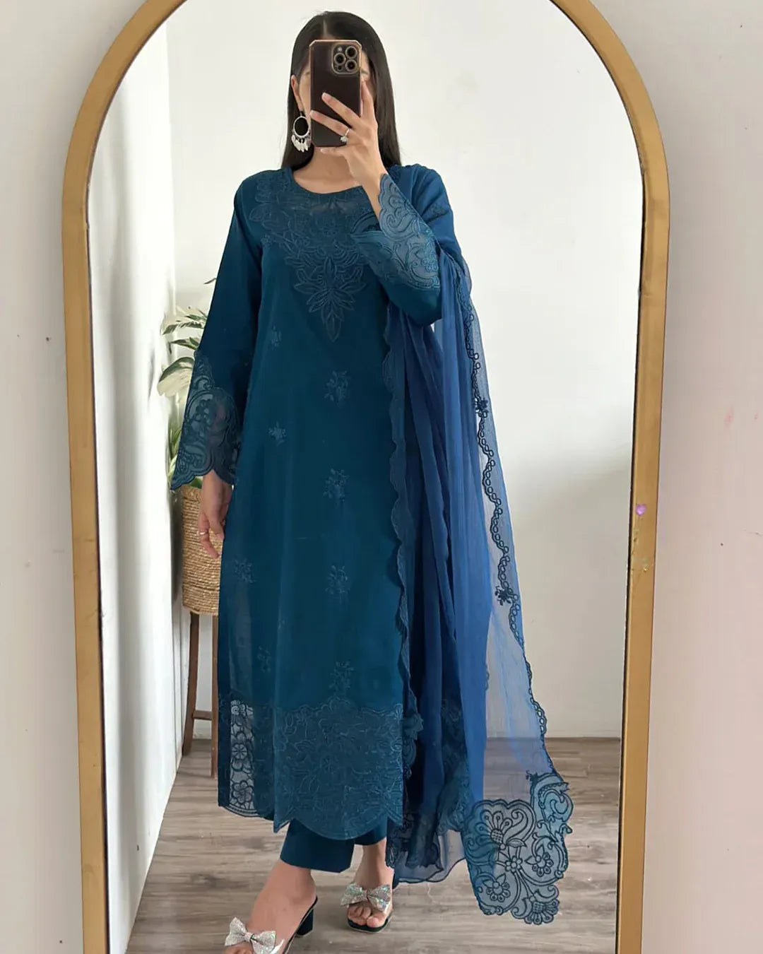 Mystic Glaze - 3 Piece Embroidered Lawn Cotton Suit