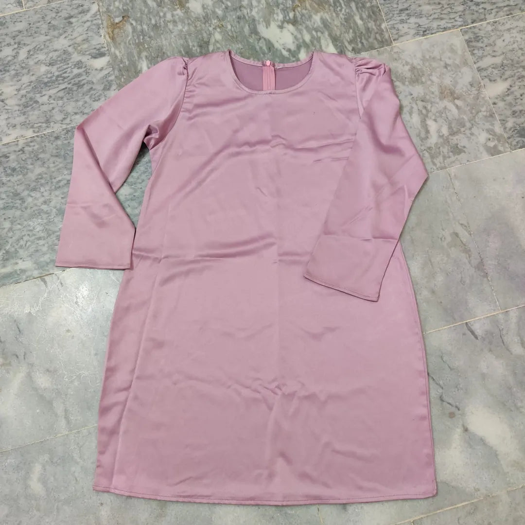 1 Pc Women's Stitched Arabic Lawn Plain Shirt