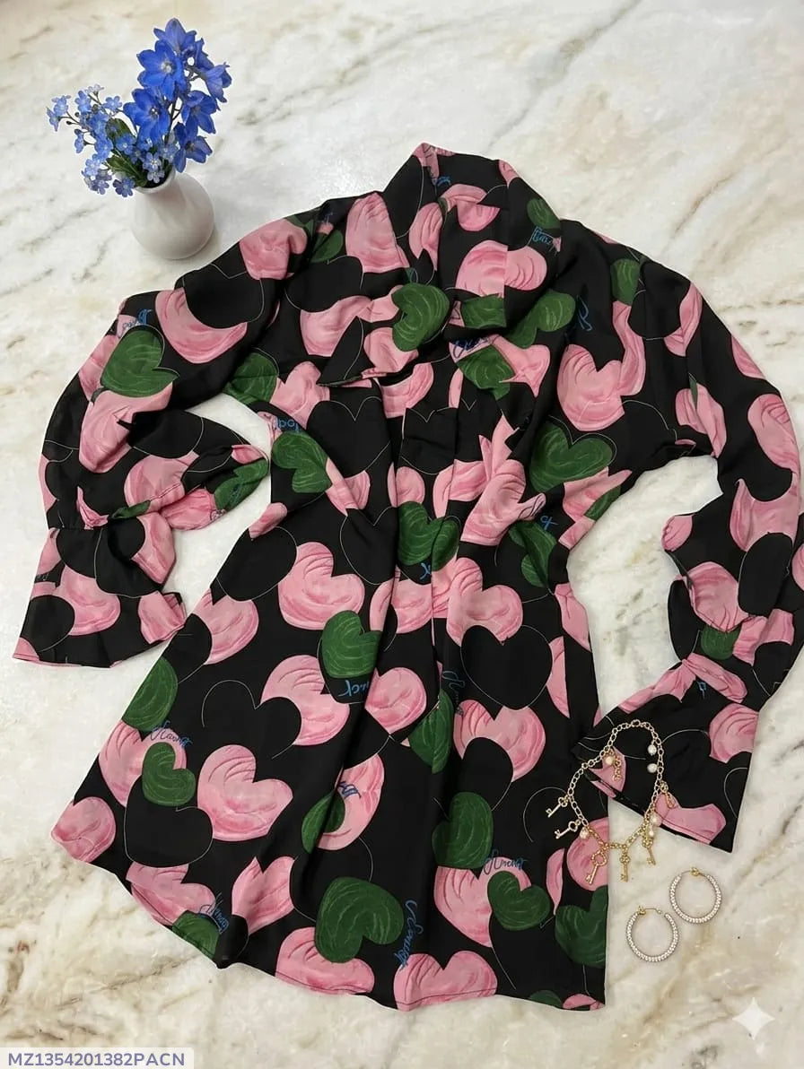 Chiffon Printed Top - Stylish Women's Stitched Wear 1 Pc
