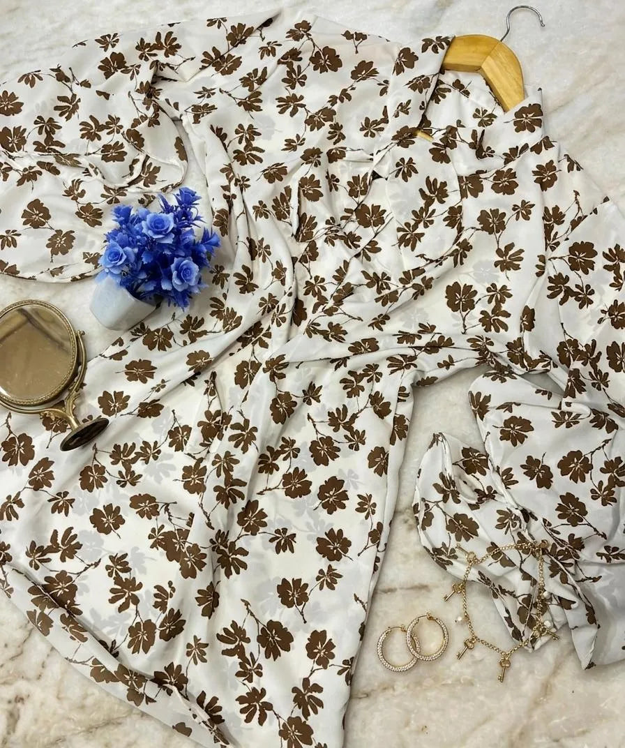 Chiffon Printed Top - Stylish Women's Stitched Wear 1 Pc