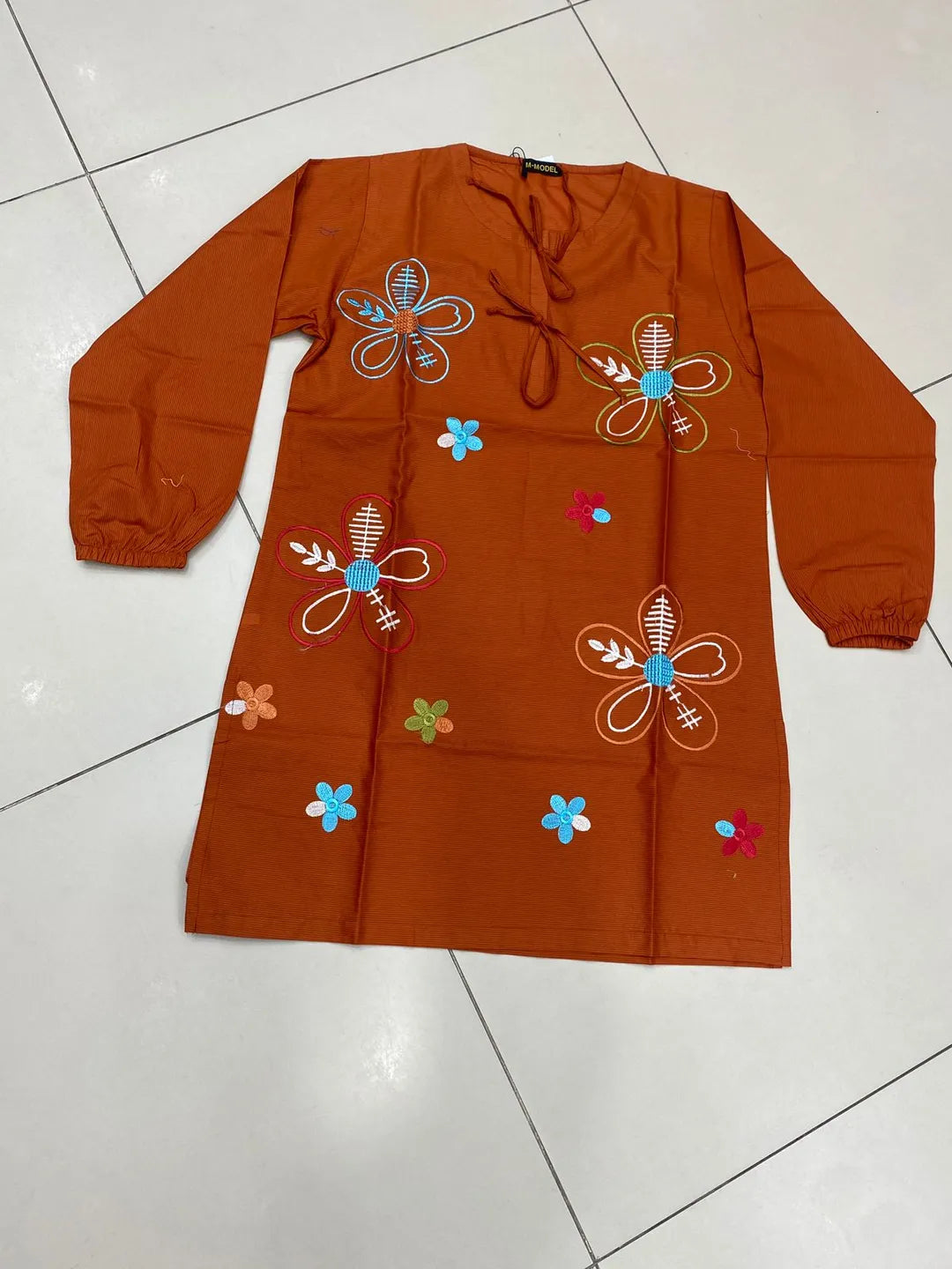 1 Pc Women's Stitched Lawn Embroidered Shirt