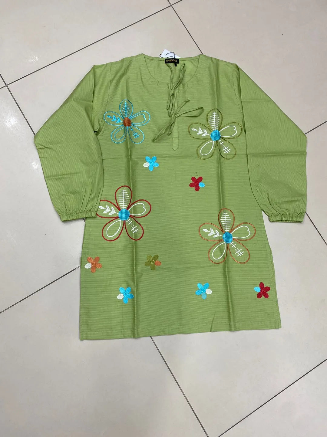 1 Pc Women's Stitched Lawn Embroidered Shirt