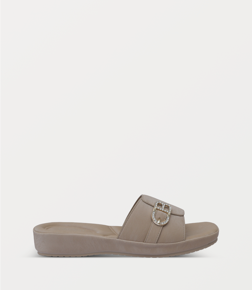 Women Comfort Slipper-KHAKI