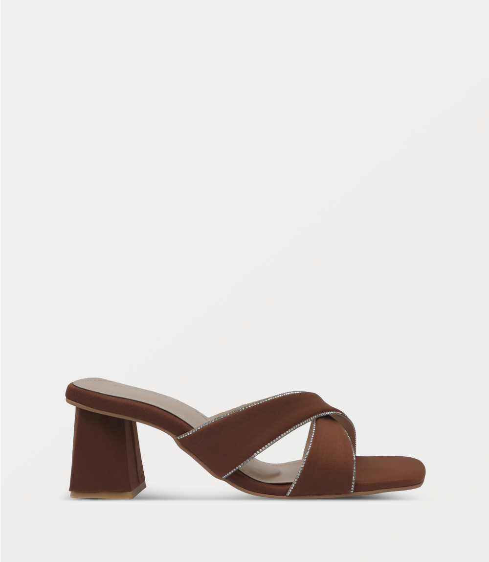 Women Slipper Heels-TAN