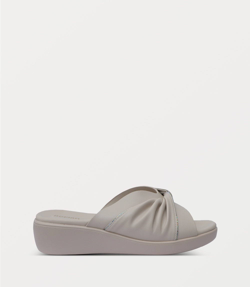 Women Comfort Slipper-L.BEIGE