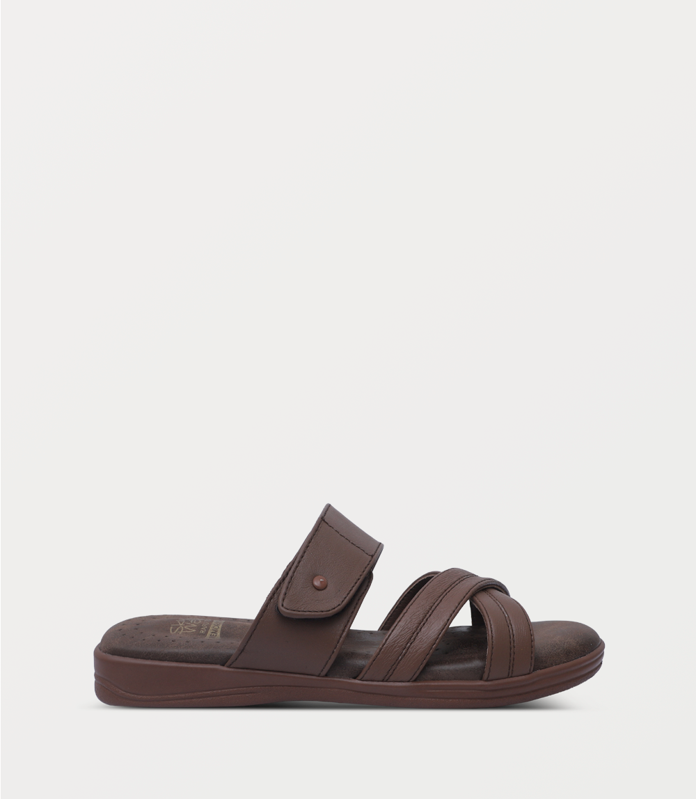 Women Comfort Slipper-BROWN