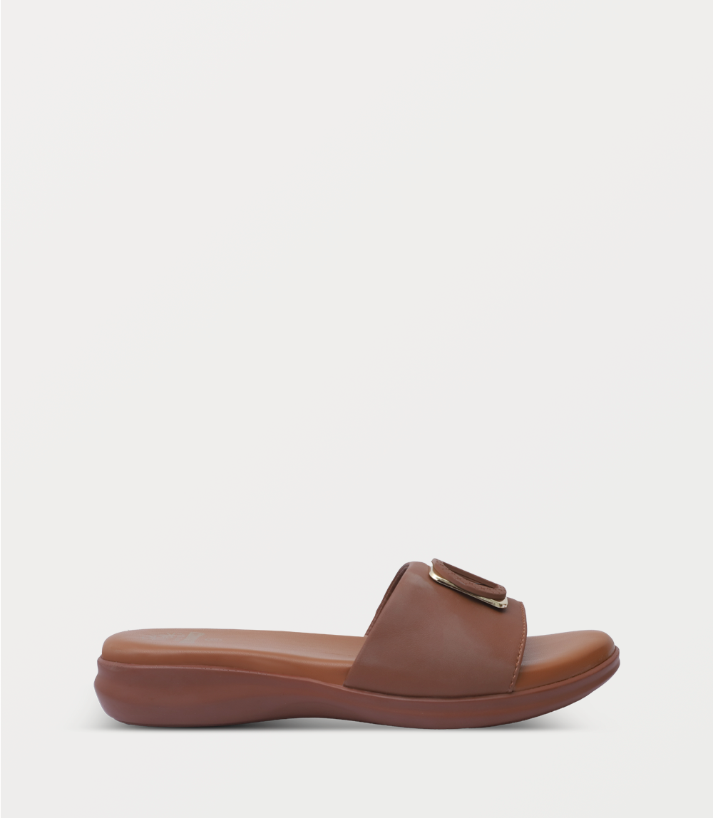 Women Comfort Slipper-TAN