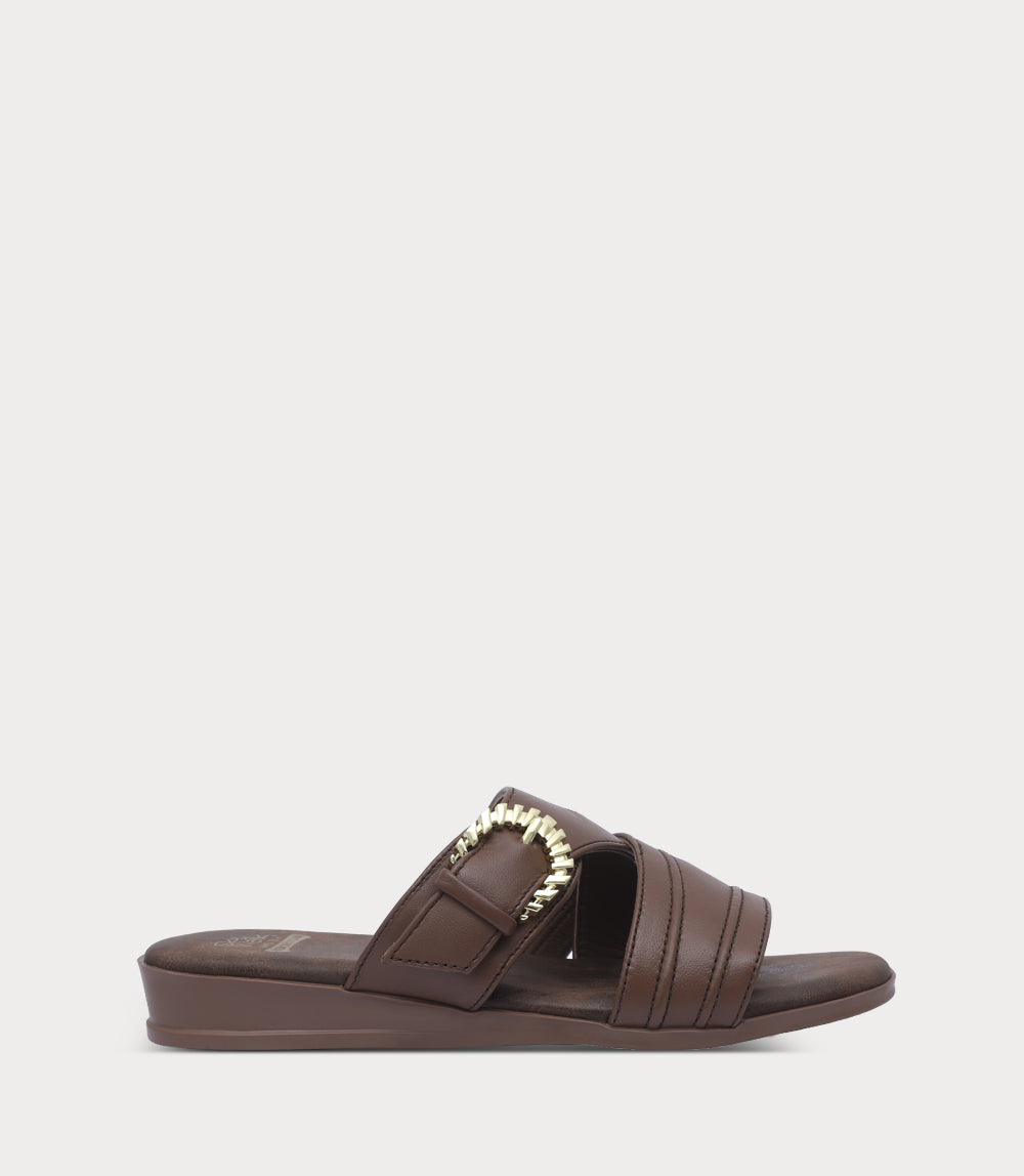 Women Comfort Slipper-BROWN