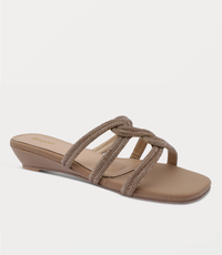 Women Slipper Heels-GOLDEN