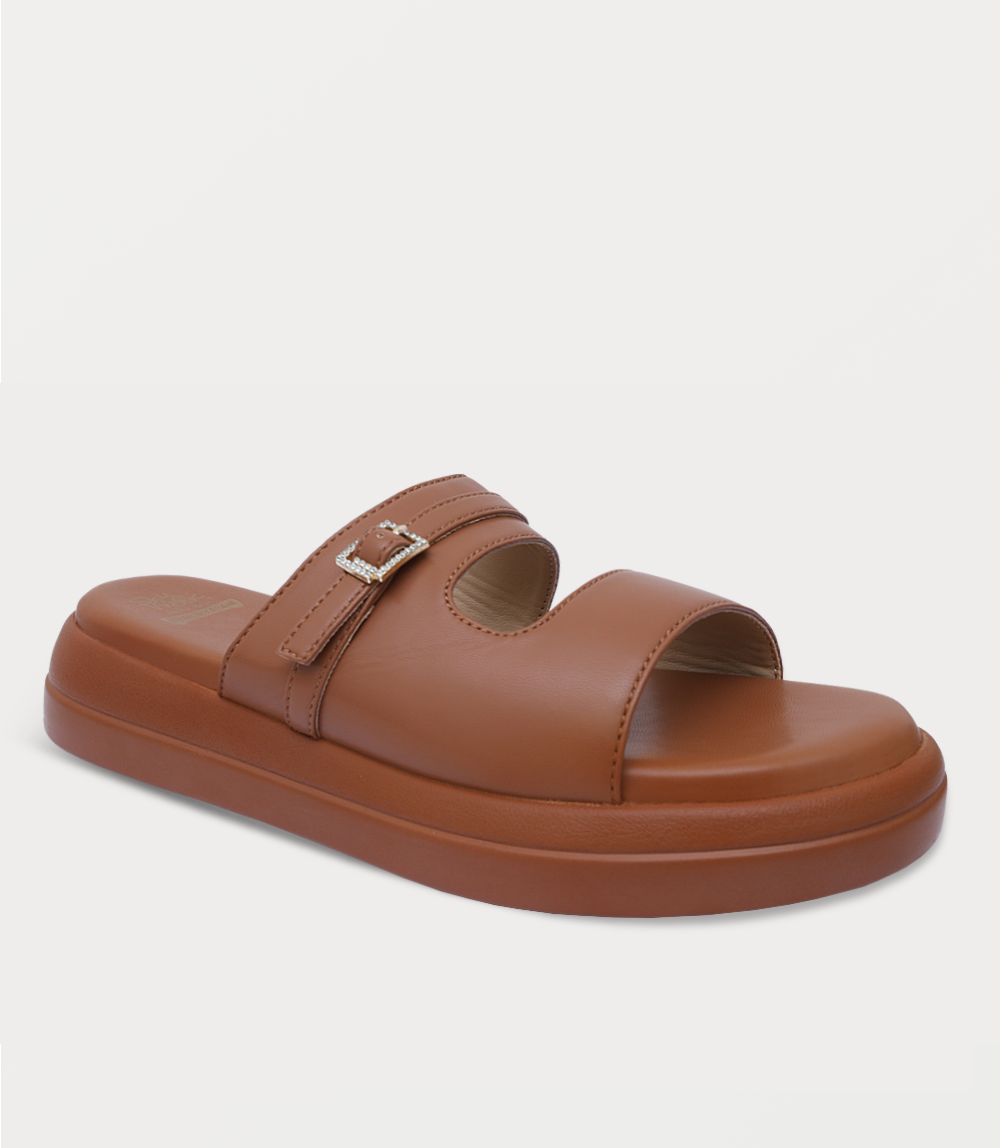 Women Comfort Slipper-TAN