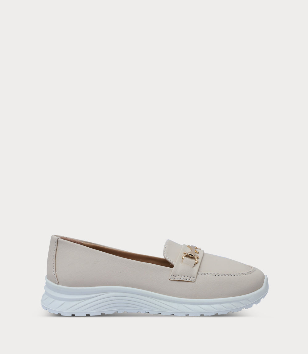 Women Comfort Moccasin-IVORY