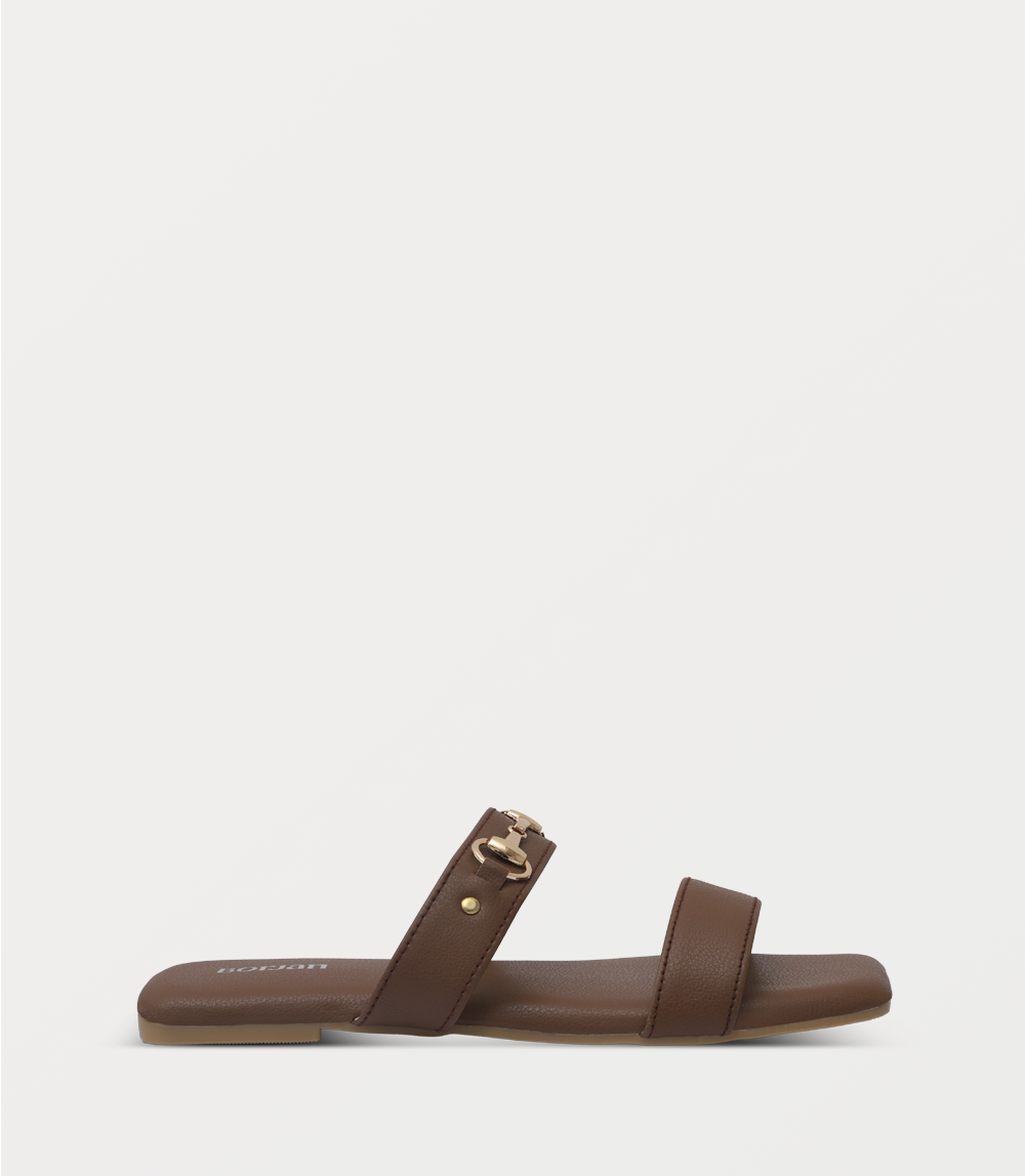 Women Slipper-DARK BROWN