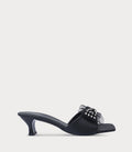 Women Slipper Heels-BLACK