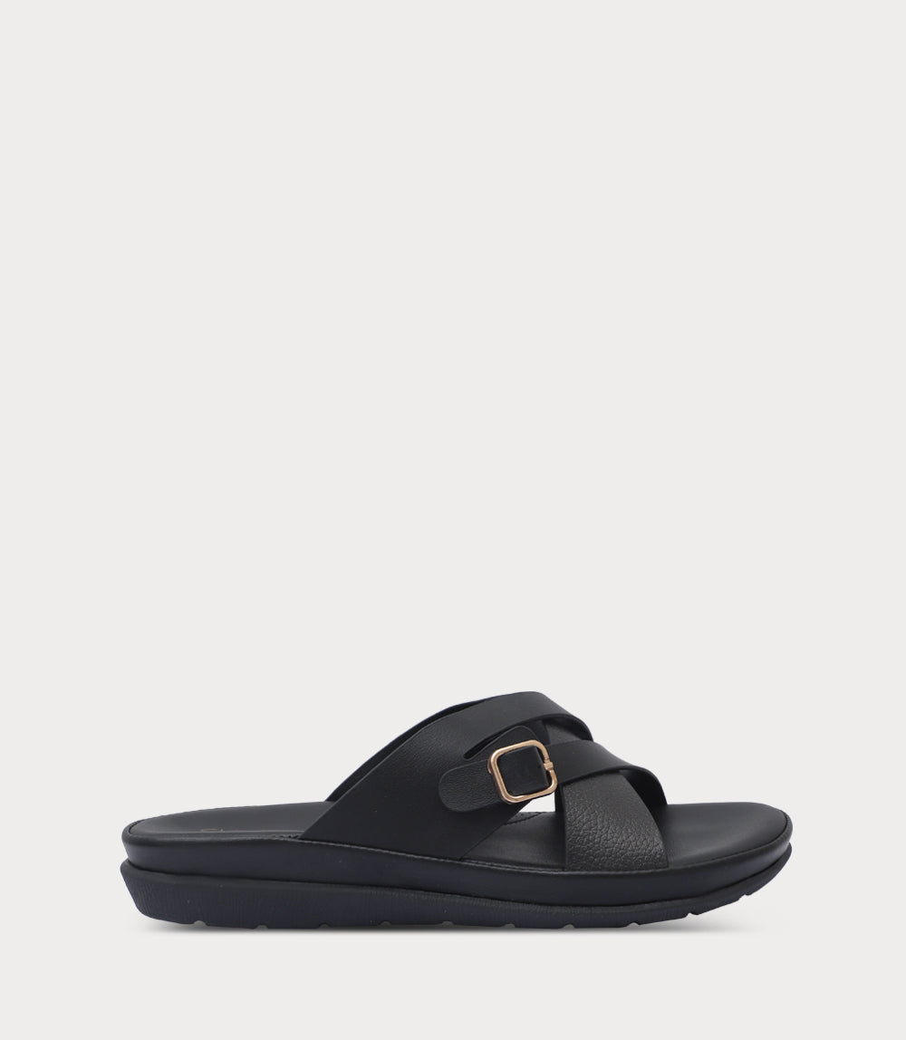 Women Comfort Slipper-BLACK