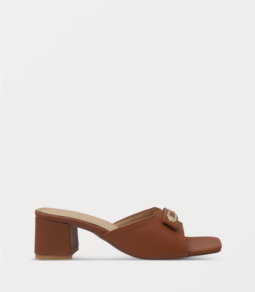 Women Slipper Heels-TAN