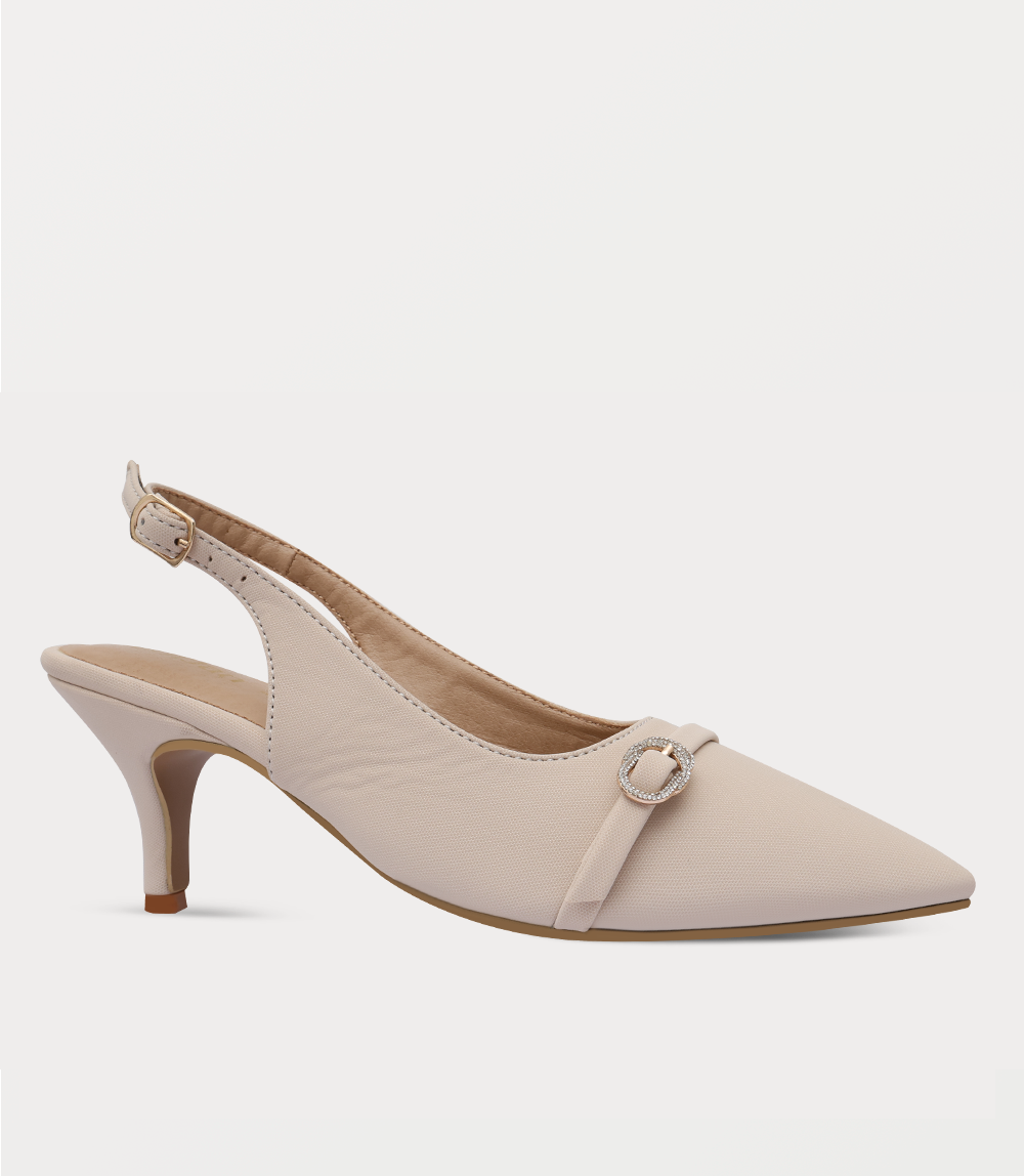 Women Sling Back-IVORY