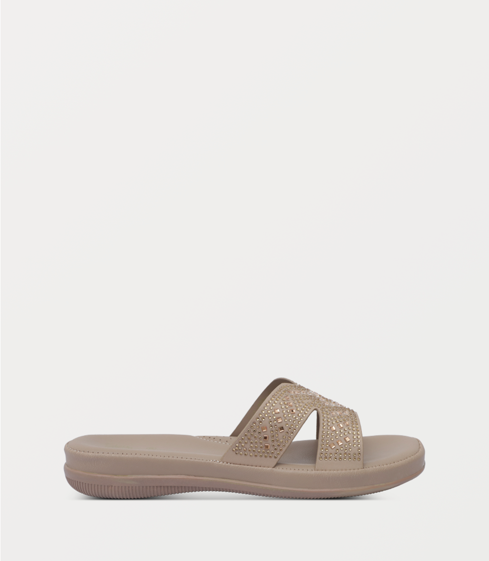 Women Comfort Slipper-BEIGE