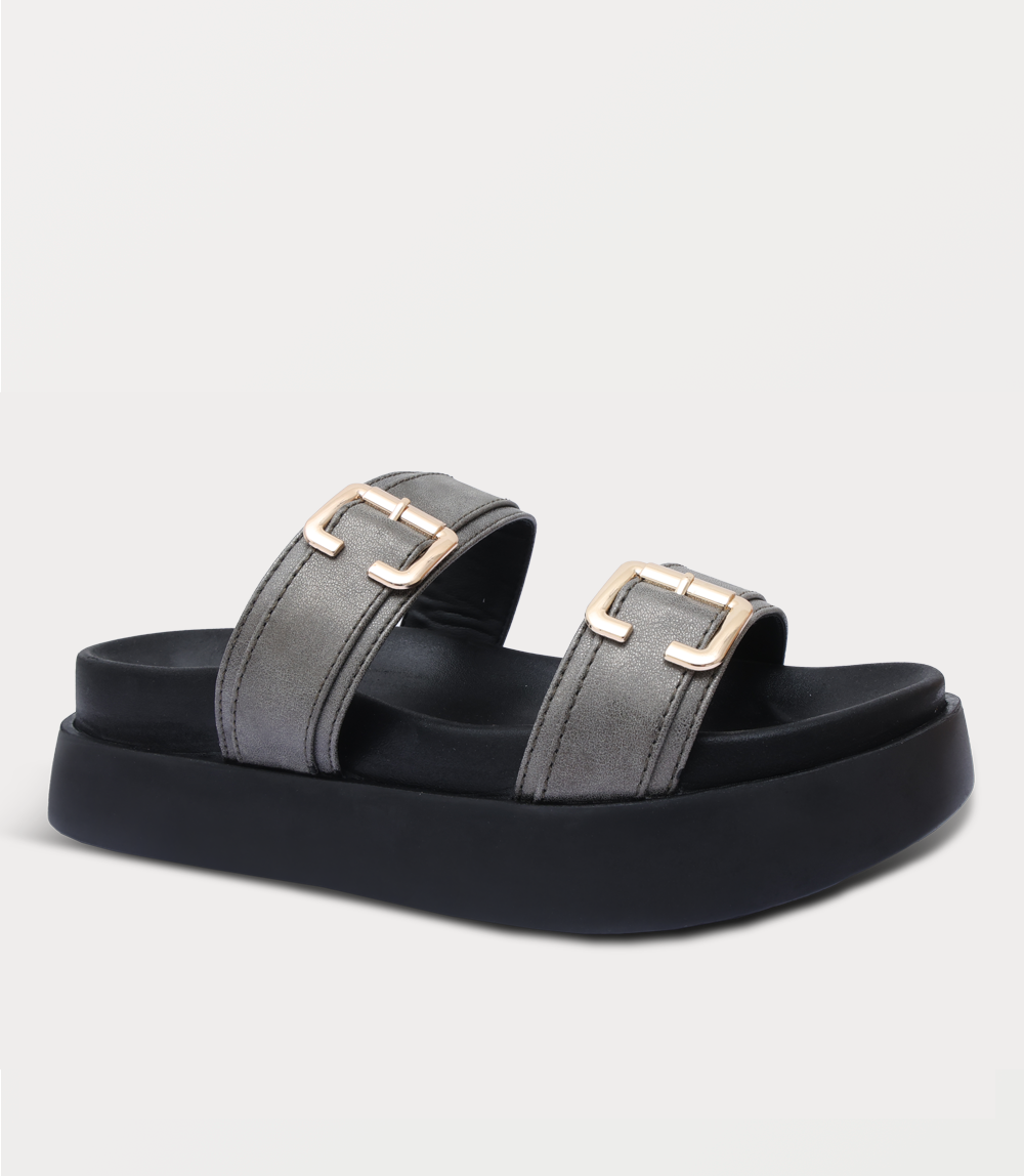 Women Comfort Slipper-DARK GREY