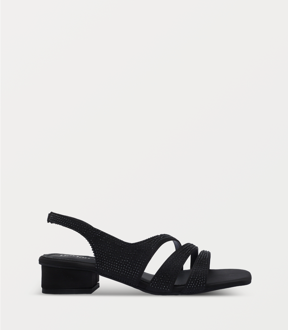 Women Sandal Heels-BLACK
