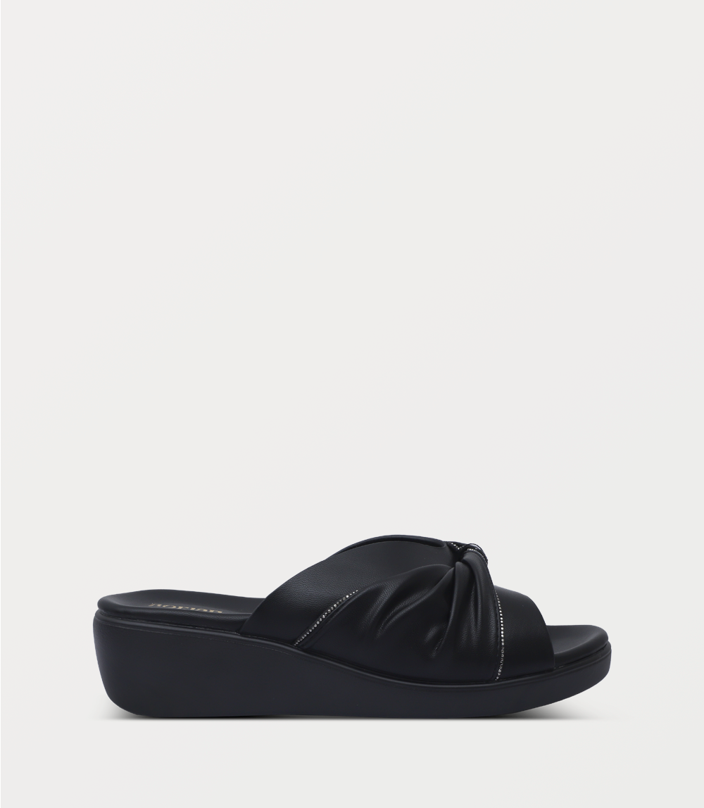 Women Comfort Slipper-BLACK
