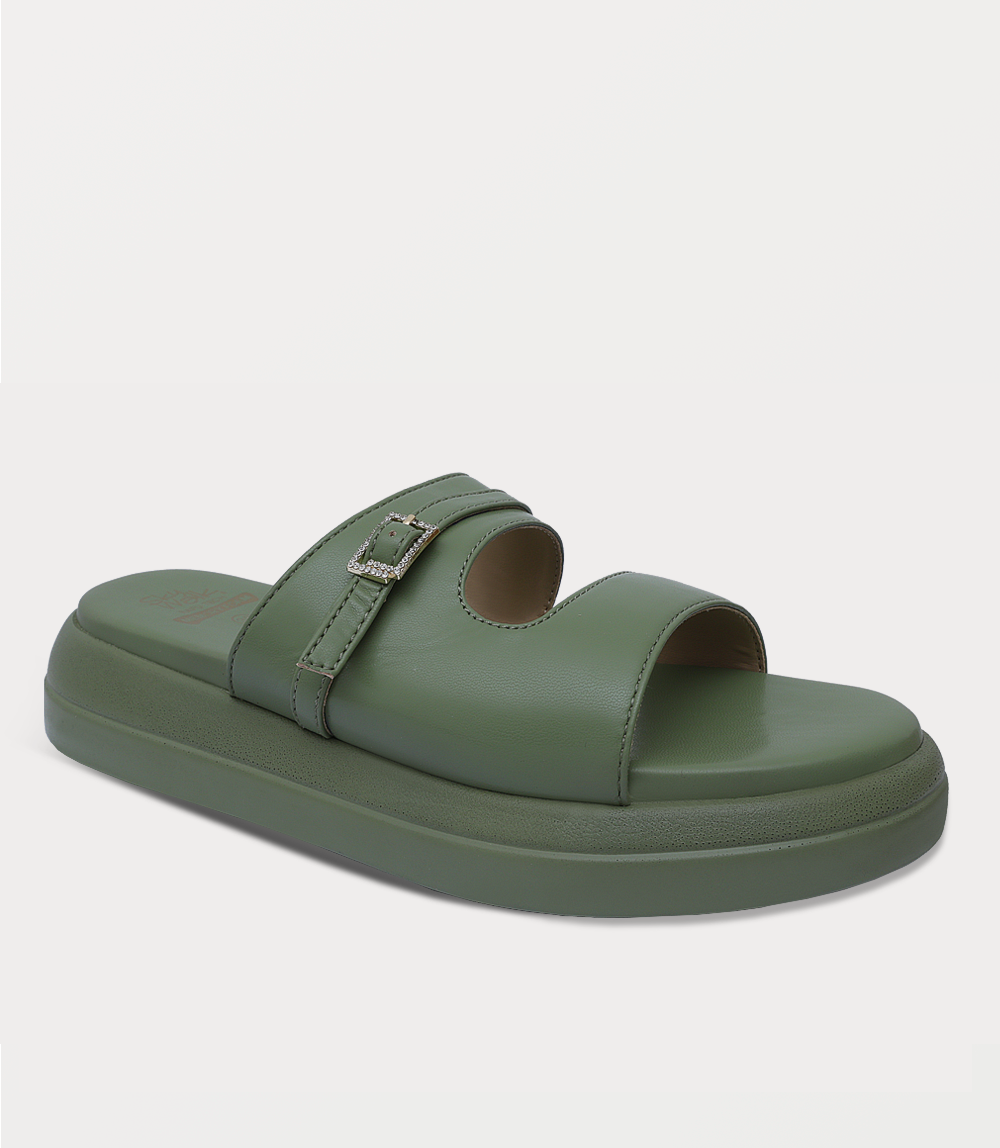 Women Comfort Slipper-GREEN