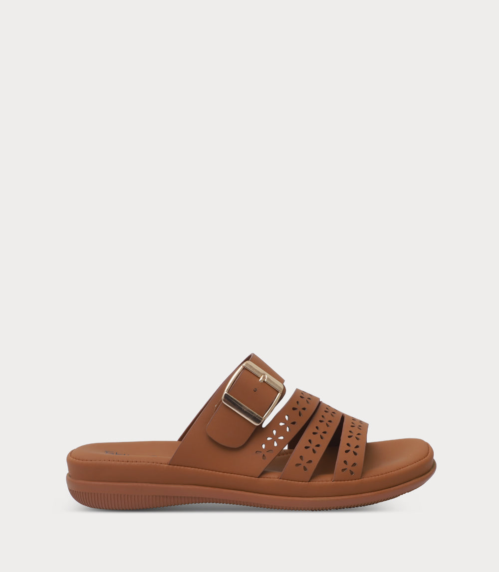 Women Comfort Slipper-TAN