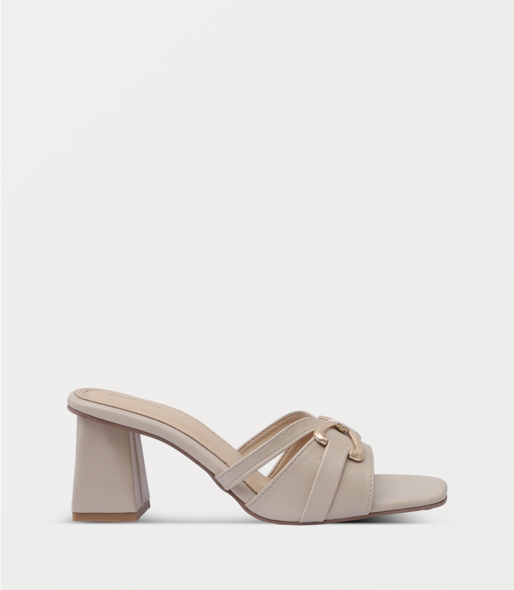Women Slipper Heels-IVORY