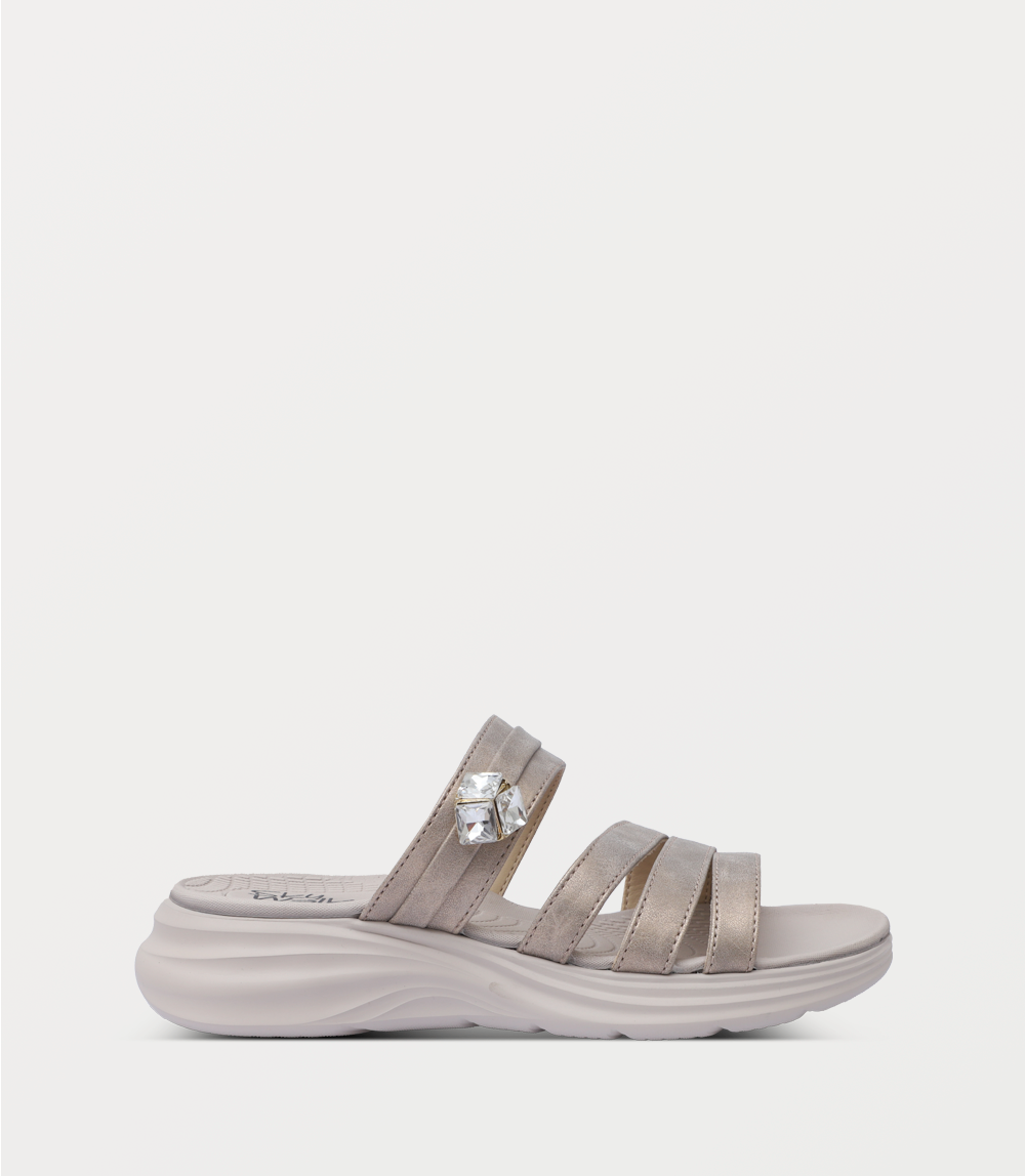 Women Comfort Slipper-GOLDEN