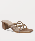 Women Slipper Heels-GOLDEN