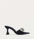 Women Slipper Heels-BLACK