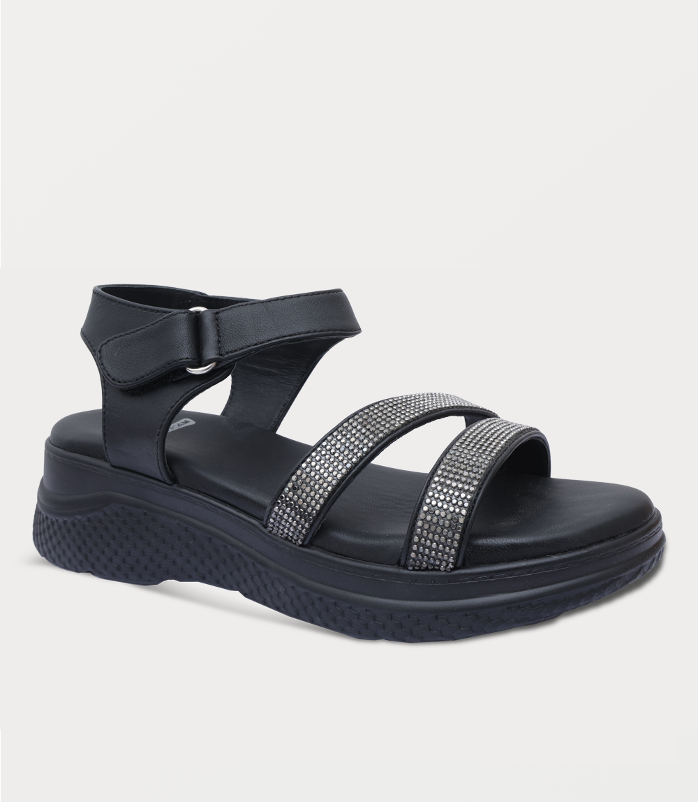 Women Comfort Sandal-BLACK