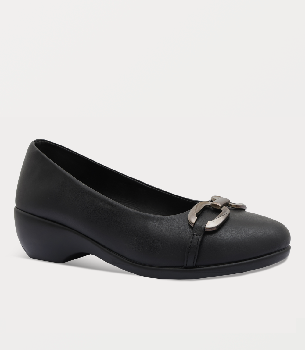 Women Court Shoes-BLACK
