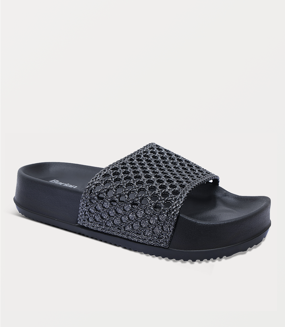 Women Casual Slipper-BLACK