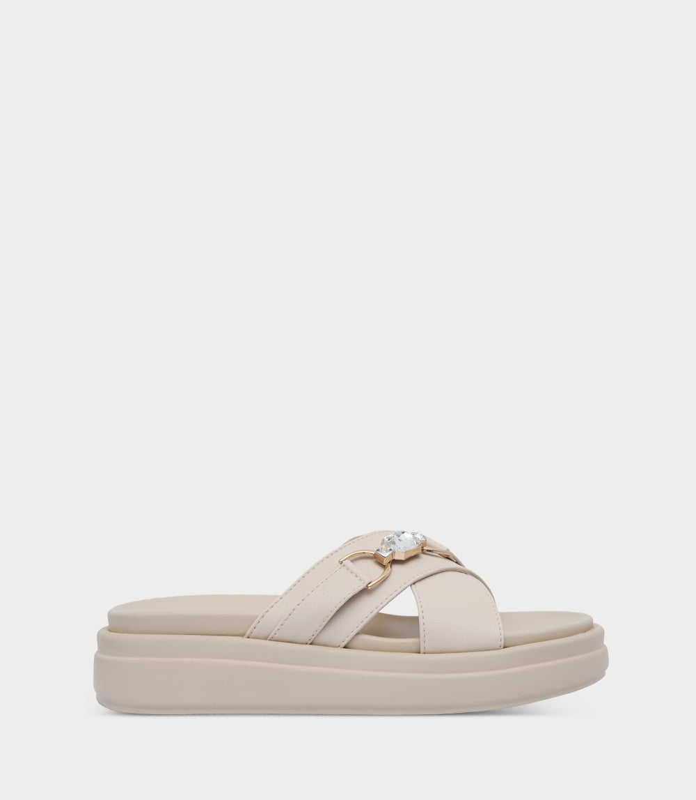 Women Comfort Slipper-FAWN