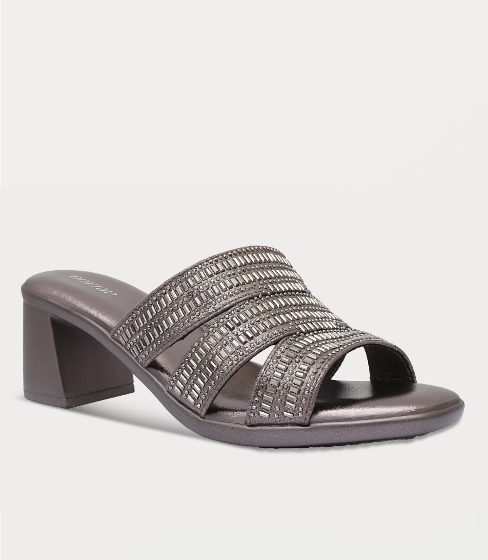Women Slipper Heels-GUN
