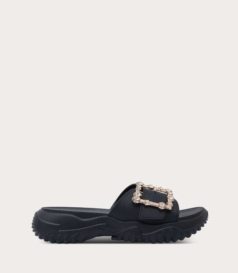 Women Comfort Slipper-BLACK