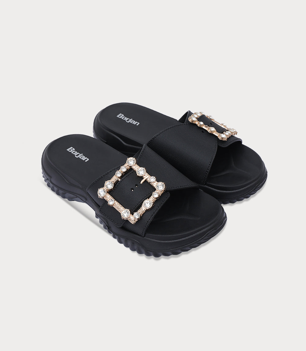 Women Comfort Slipper-BLACK