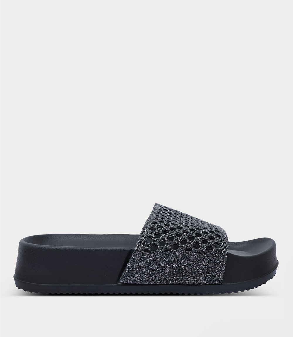 Women Casual Slipper-BLACK