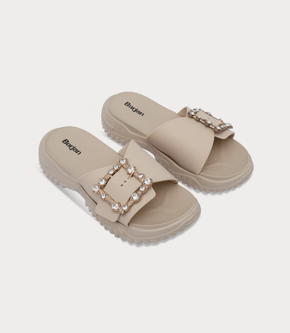 Women Comfort Slipper-BEIGE
