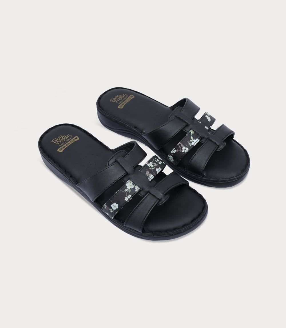 Women Comfort Slipper-BLACK