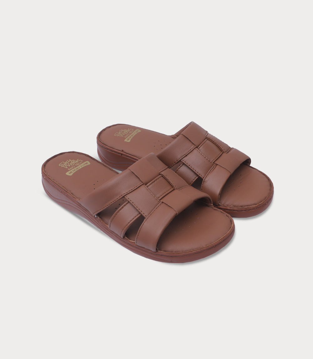 Women Comfort Slipper-TAN