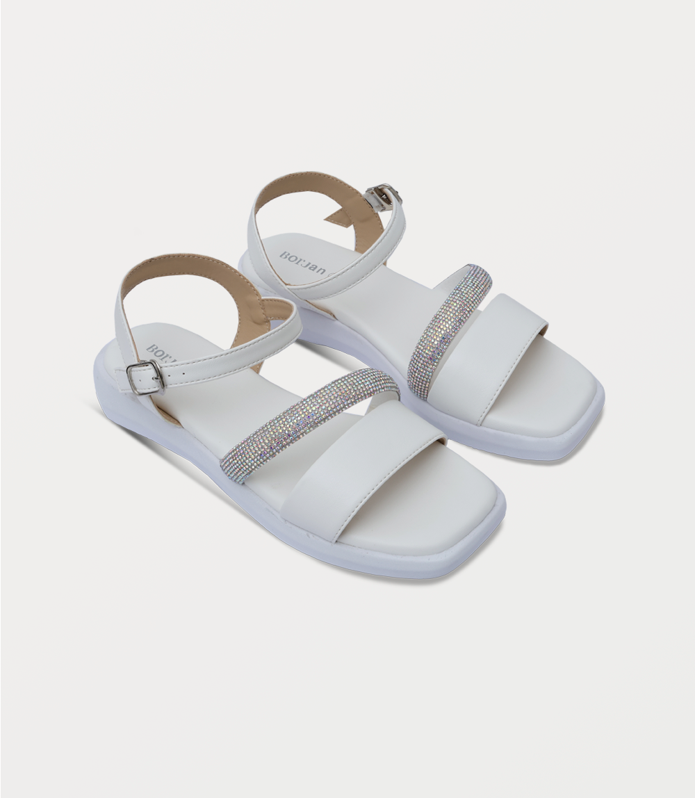 Women Comfort Sandal-WHITE