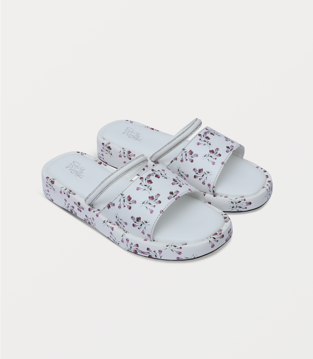 Women Comfort Slipper-WHITE