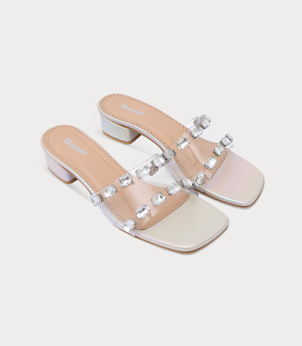 Women Slipper Heels-IVORY