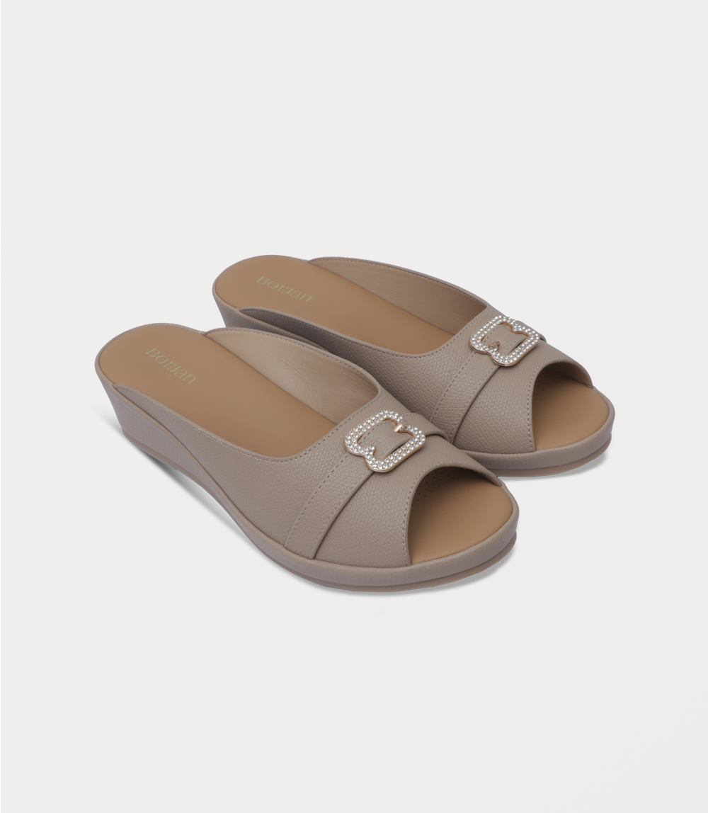 Women Comfort Slipper-KHAKI