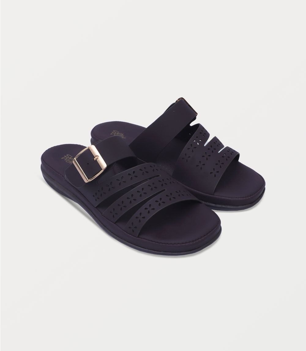 Women Comfort Slipper-PLUM