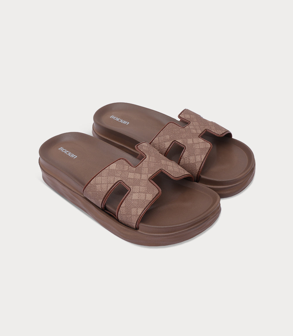 Women Casual Slipper-BROWN