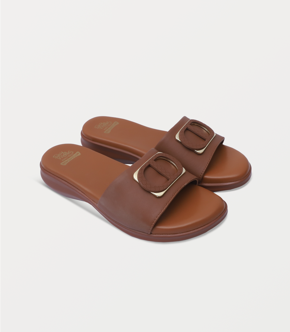 Women Comfort Slipper-TAN