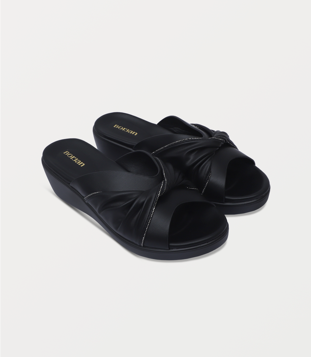 Women Comfort Slipper-BLACK