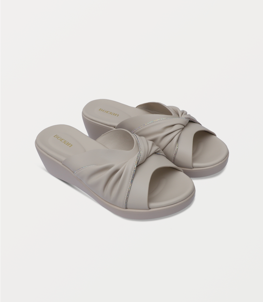 Women Comfort Slipper-L.BEIGE
